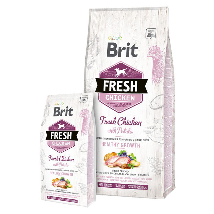 Brit Fresh Puppy Healthy Growth (lilla)