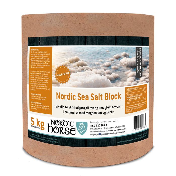 Nordic Sea Salt Block - Mag & Detox (orange)
