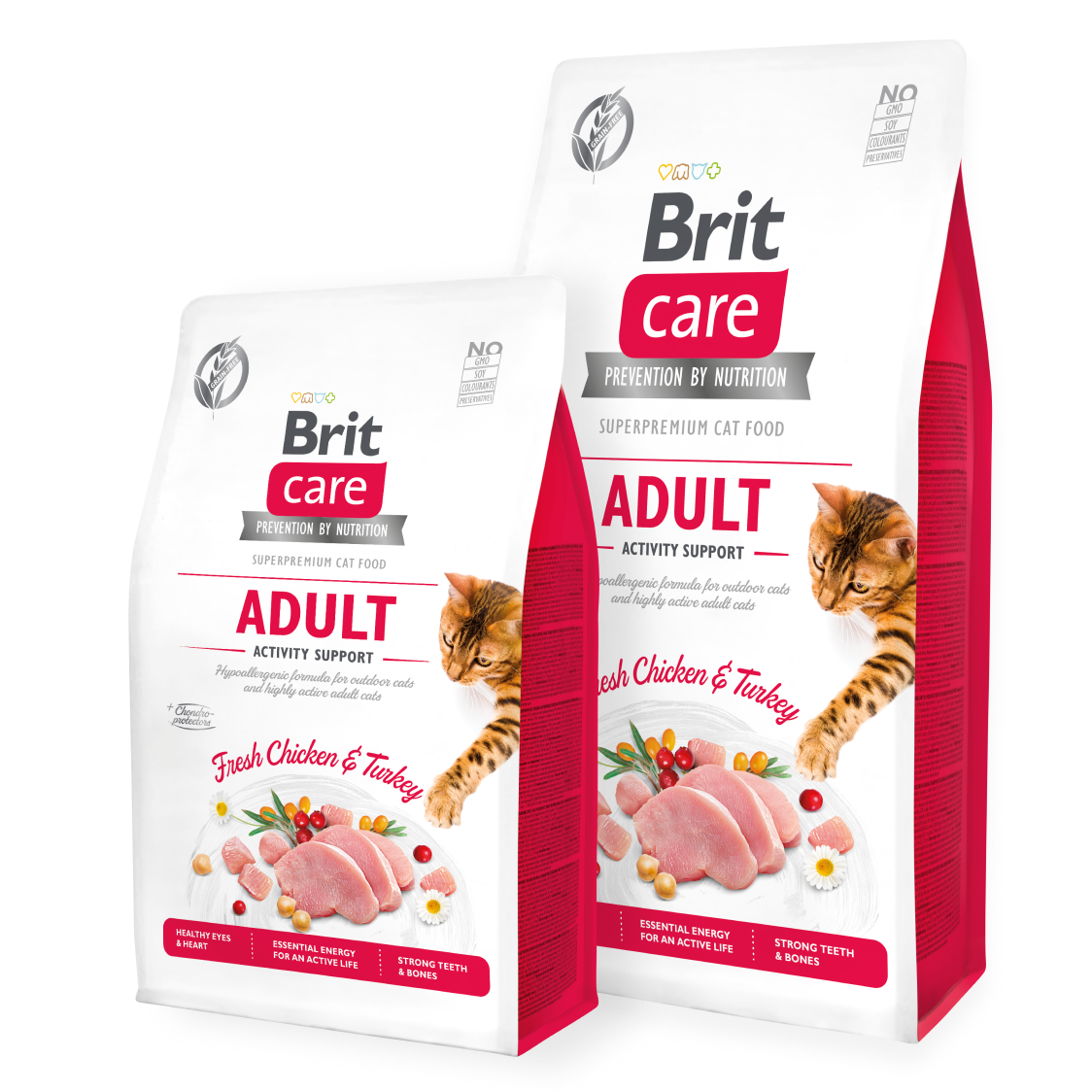 Brit Care Cat GF Adult Activity Support (rød)