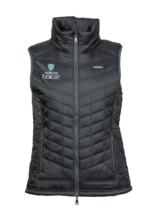 Nordic Dame Puffer Vest (sort)